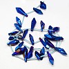Electroplate Gemstone Natural Quartz Crystal Beads Strands G-L137-03-2