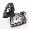 Brushed Vintage Heart Zinc Alloy Quartz Watch Heads WACH-R008-14-2