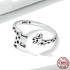 Giraffe 925 Sterling Silver Adjustable Cuff Rings for Women FS-WG500B7-01-2