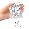 30Pcs 28 Style Food Grade Eco-Friendly Silicone Beads SIL-YW0001-07-5