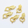 Brass Fold Over Magnetic Clasps KK-K220-12-3