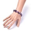 Natural Amethyst Bracelets BJEW-JB04343-02-3