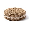 Braided Burlap Ribbon OCOR-WH0073-77-2