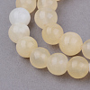 Natural Yellow Jade Beads Strands X-G-Q462-6mm-36-1