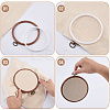 6Pcs 2 Styles Plastic Cross Stitch Embroidery Hoops DIY-CP0012-39-5