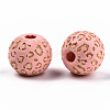 Painted Natural Wood Beads WOOD-T021-53A-11-2