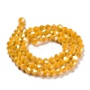Opaque Solid Color Electroplate Glass Beads Strands X1-GLAA-F029-P4mm-A04-2