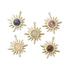 Natural Tiger Eye/Rose Quartz/Lapis Lazuli/Green Aventurine/Amethyst Pendants PALLOY-JF03245-1