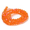 Transparent Electroplate Glass Beads Strands EGLA-A039-T3mm-L11-2