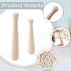 40Pcs 2 Styles Schima Wood Beads WOOD-GF0002-41-6