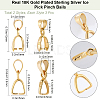 6Pcs 2 Styles 925 Sterling Silver Pendants Bails STER-BBC0006-61-2