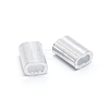 6063 Aluminum Slide Charms/Slider Beads ALUM-WH0166-04-1
