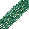 Electroplate Glass Beads Strands EGLA-A044-T2mm-B18-1