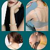 8Pcs 4 Style Brass Micro Pave Clear Cubic Zirconia Twister Clasps ZIRC-CA0001-09-6