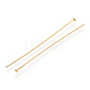 Brass Flat Head Pins KK-G331-11-0.7x51-3