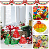 BENECREAT 20Pcs 2 Colors Christmas Theme Foldable Triangle Cardboard Boxes CON-BC0006-96-5
