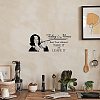 Rectangle with Word PVC Wall Stickers DIY-WH0228-136-3