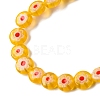 Handmade Millefiori Lampwork Beads Strands LAMP-G164-11G-3