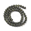 Natural Serpentine/Green Lace Stone Beads Strands X-G-S259-15-6mm-1-2