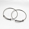 Adjustable Brass Expandable Bangle Making BJEW-E218-01B-1