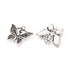 Tibetan Style Alloy Pendant Rhinestone Settings TIBEP-T053-06AS-2
