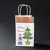 Christmas Theme Kraft Paper Gift Bags CARB-L009-A10-2