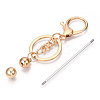 Alloy Bar Beadable Keychain for Jewelry Making DIY Crafts KEYC-A011-01KCG-3