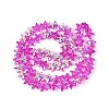 Electroplate Transparent Glass Beads Strands EGLA-Q136-01A-14-2
