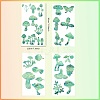 4PCS 2 Styles PVC Stickers Dazzling Color Window Stickers 3D Laser Mushroom Electrostatic Glass Window Stickers JX827A-2