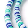 Handmade Polymer Clay Beads Strands CLAY-R089-6mm-T02B-14-7