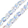 Electroplate Glass Beads Strands EGLA-N012-07B-1