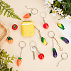  DIY Vegetables Themed Keychain Making Kits DIY-NB0004-62-5