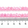 Baking Electroplate Glass Beads Strands DGLA-A039-J10mm-B16-4