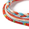 3Pcs 3 Style Plastic Braided Bead Bracelets Set BJEW-B065-08A-2