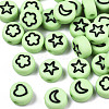 Opaque Acrylic Beads MACR-N008-33G-1