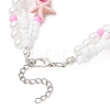 2Pcs Synthetic Turquoise & Glass Seed Beads Multi-strand Bracelets for Women BJEW-JB12974-5