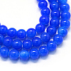 Baking Paint Imitation Jade Glass Round Bead Strands X-DGLA-Q021-10mm-33-1