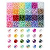 24Colors ABS Plastic Imitation Pearl Beads OACR-YW0001-74-1