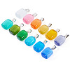 12Pcs 12 Colors Cat Eye Pendants CE-TA0001-04-3