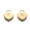 201 Stainless Steel Charms STAS-B001-10G-1