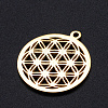 304 Stainless Steel Sacred Geometric Pendants STAS-S105-JN899-2-2
