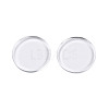 25MM Clear Glass Cabochons X-GGLA-S602-1-2