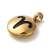 304 Stainless Steel Black Enamel Charms LS-STAS-R009-02G-01-2
