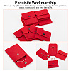 AHADERMAKER 12Pcs 4 Styles Portable Felt Card Cover Bag ABAG-GA0001-21A-4