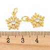 Rack Plating Brass Micro Pave Clear Cubic Zirconia Pendants LS-KK-B093-04B-G-3