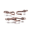 Brass Hook and Eye Clasps KK-F120-016R-1