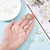 12Pcs Brass Horse Eye Earring Hooks KK-BC0008-75-3