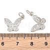 Brass Micro Pave Cubic Zirconia Charms CU-CBA908F-05P-05-3