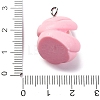 Opaque Resin Pendants RESI-P043-01P-02-3