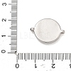 Rack Plating Brass Micro Pave Clear Cubic Zirconia Connector Charms CU-CBA01AA-23P-3